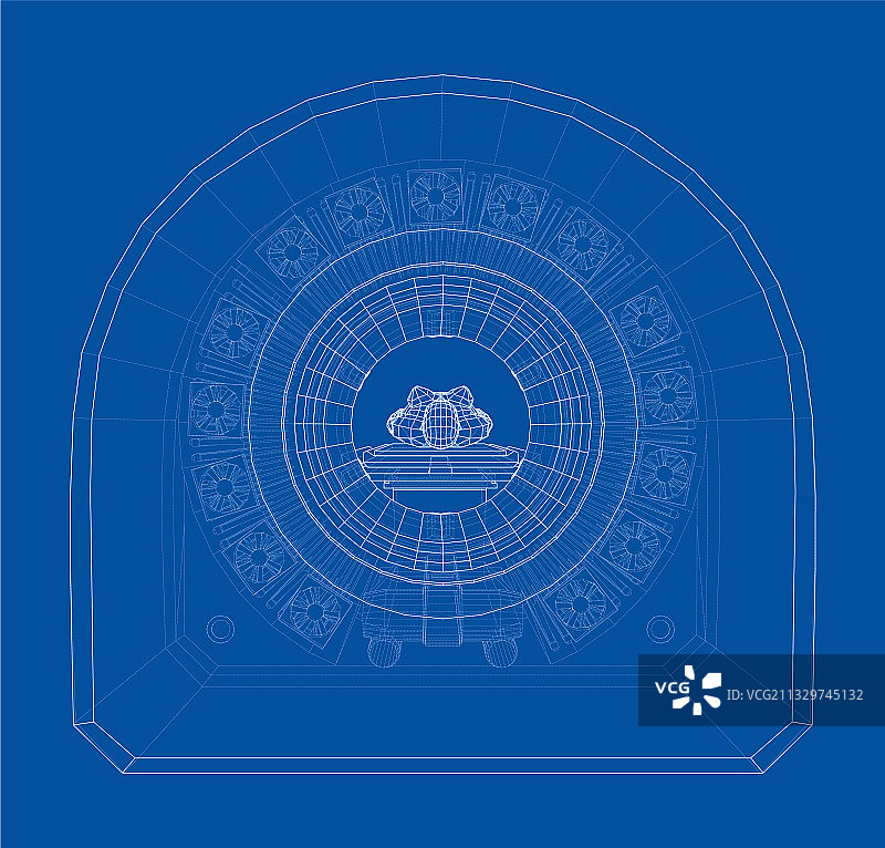 接受CT或MRI扫描的女病人图片素材