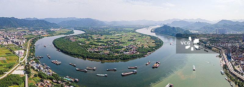 广东省清远英德市城市航拍风光图片素材