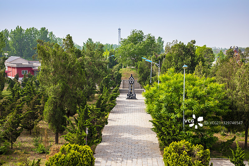 河南省濮阳市南乐县仓颉陵、史皇林图片素材