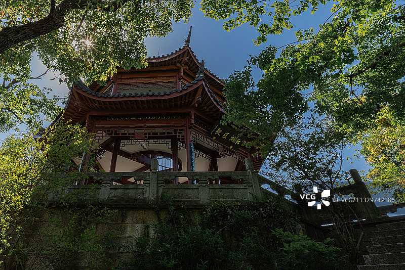 江湖汇观亭图片素材