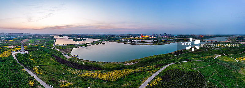 石家庄正定滹沱河景区图片素材