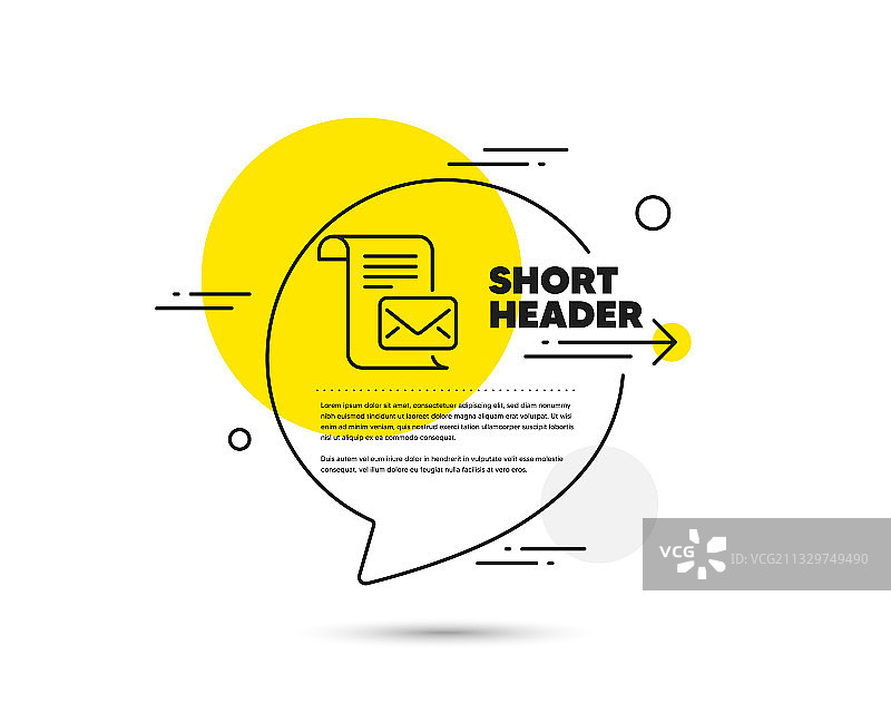 邮件信件线性图标：已读信息往来图片素材