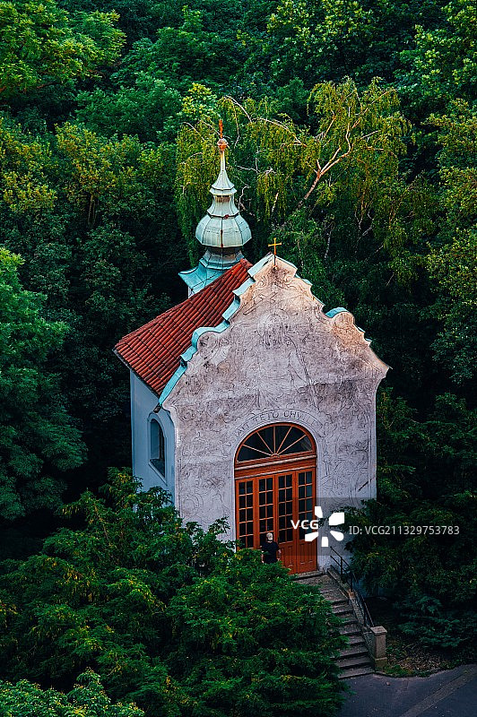 一个人的小教堂图片素材