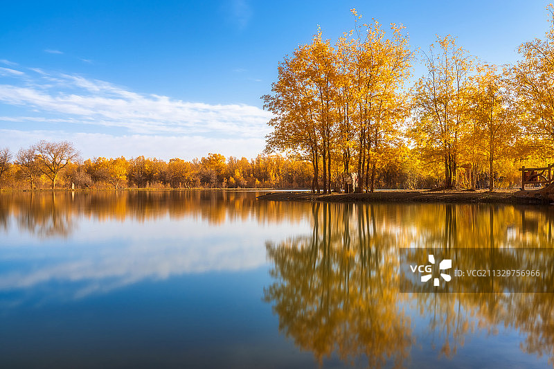 宁静的金波湖图片素材