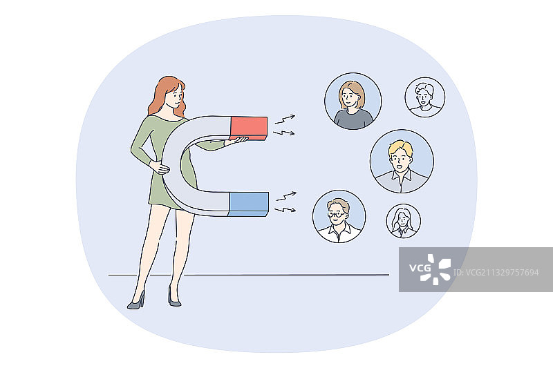 营销选择领导力概念图片素材