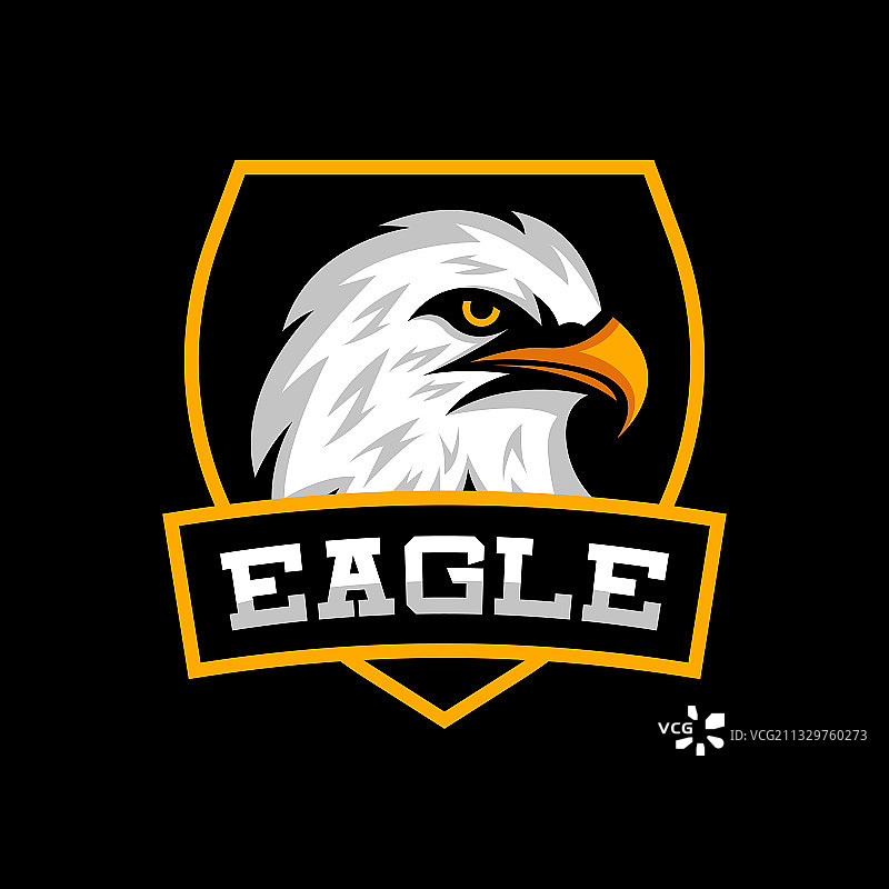 老鹰吉祥物标志设计，老鹰电竞标志图片素材