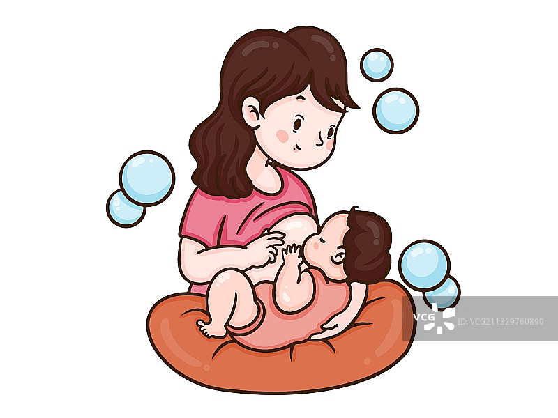 母乳喂养图片素材
