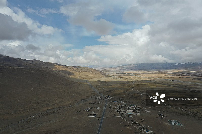 青藏公路与青藏铁路图片素材