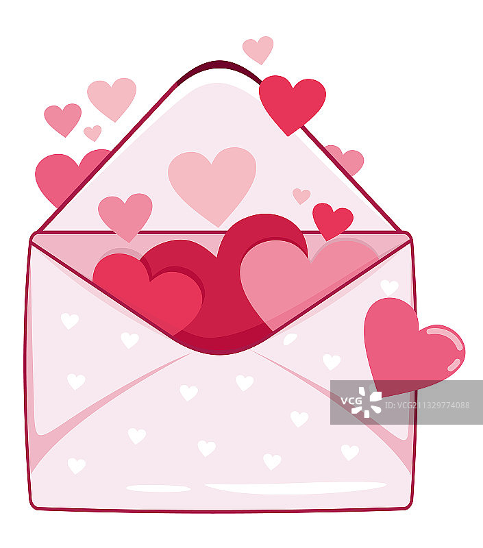 情人节爱心信件图标图片素材