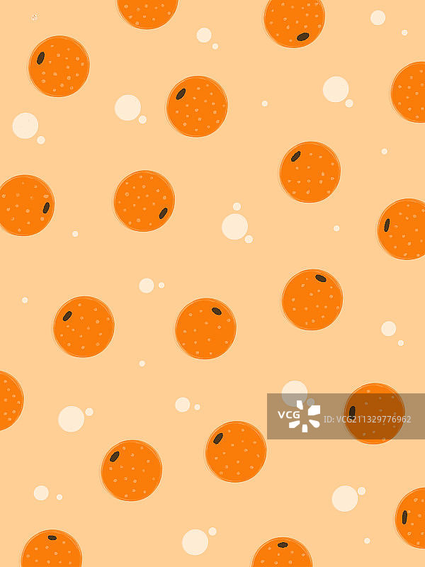 可爱水果散点插画图片素材