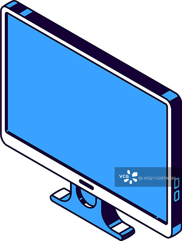 2.5D扁平电视电脑显示器图片素材