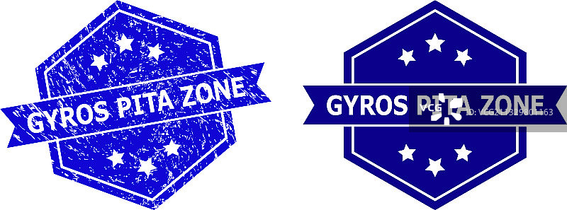 腐蚀表面六边形陀螺仪皮塔区密封图片素材