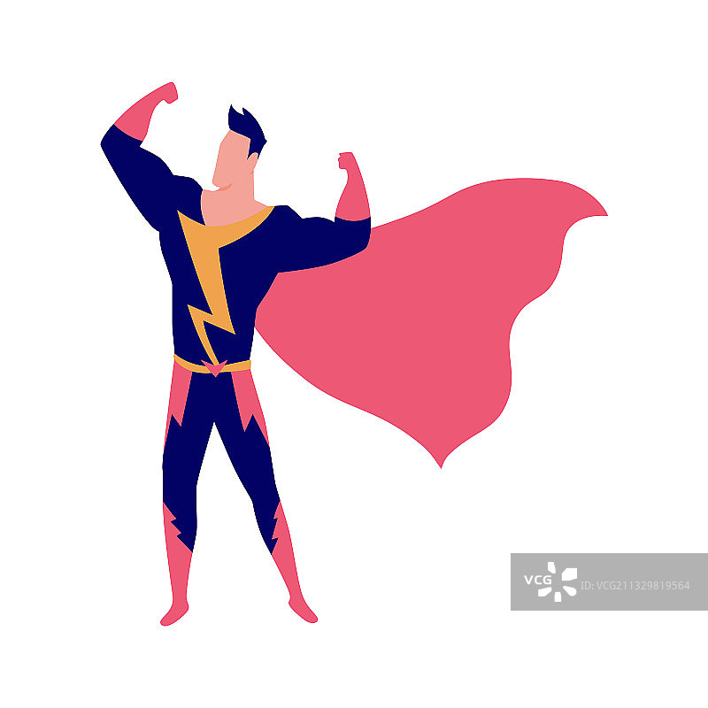 电影院概念的男性超级英雄图片素材