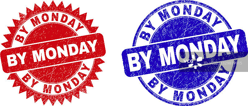 星期一印花图案图片素材