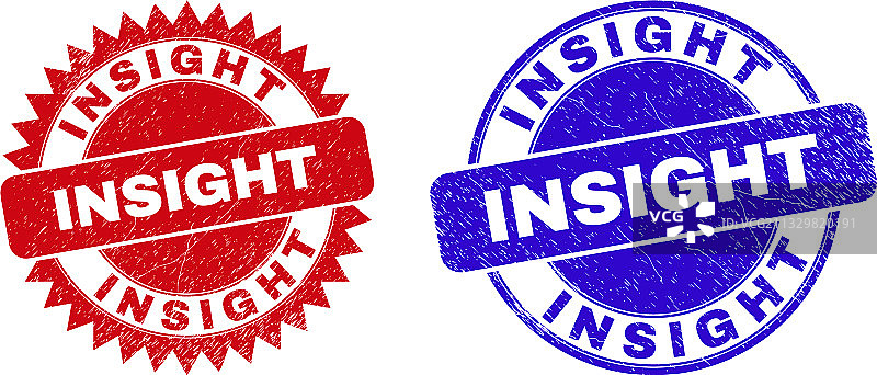 洞察力圆形花结水印图片素材