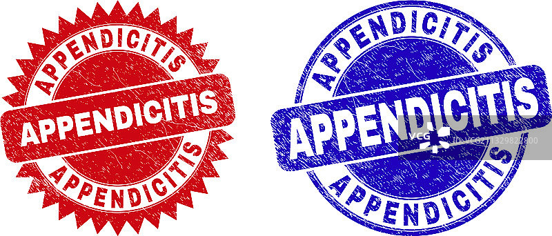阑尾炎圆形莲座状腐蚀印章图片素材