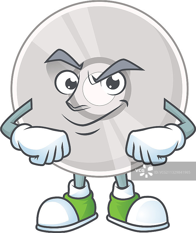 带鬼鬼祟祟脸的CD卡通人物图片素材