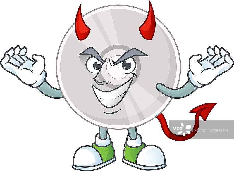 卡通光盘恶魔形象图片素材