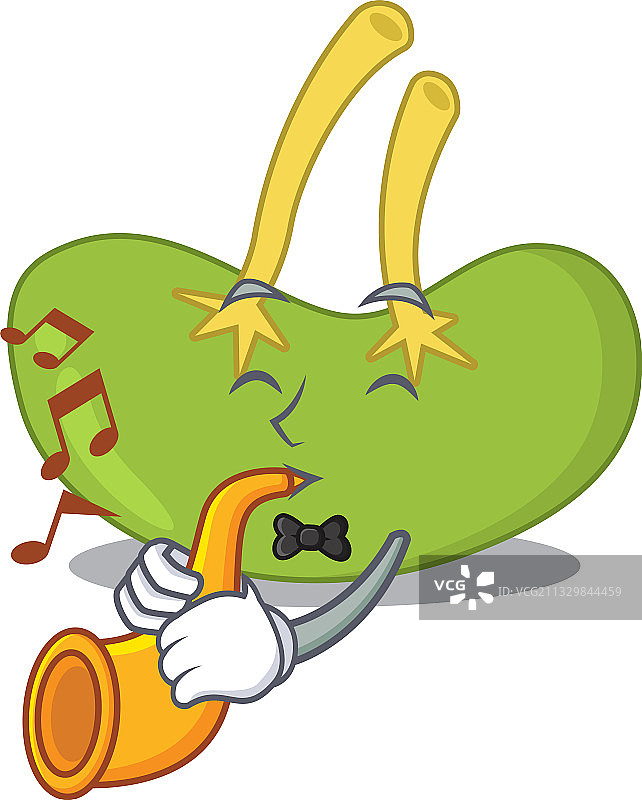 演奏乐器的脾脏卡通设计图片素材