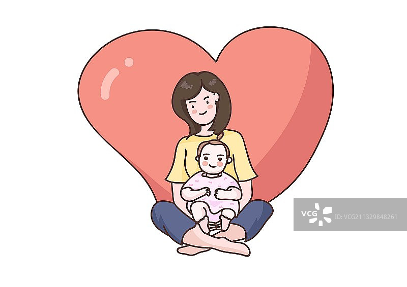 妈妈与小孩图片素材