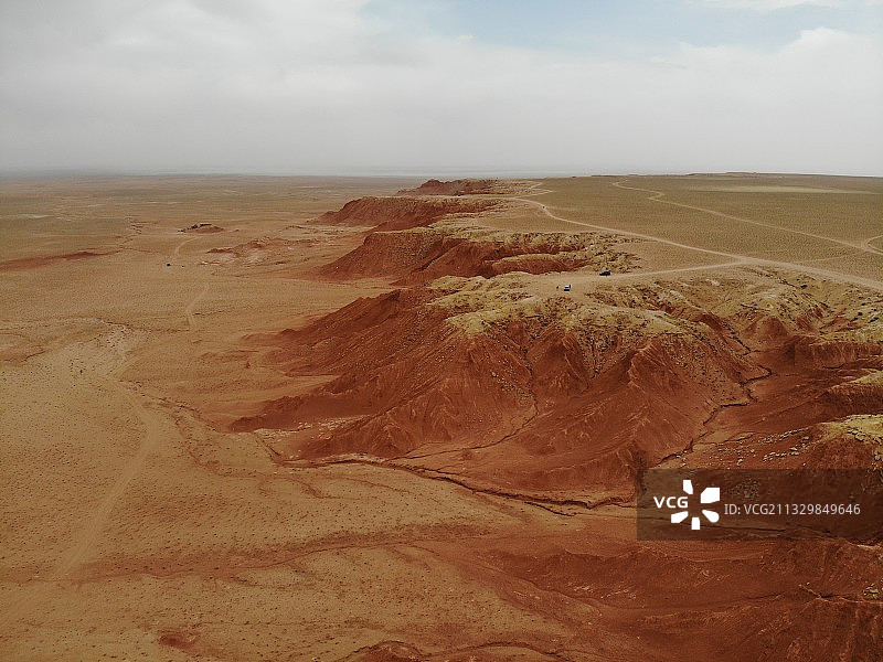 内蒙苏尼特右旗大红山航拍图片素材