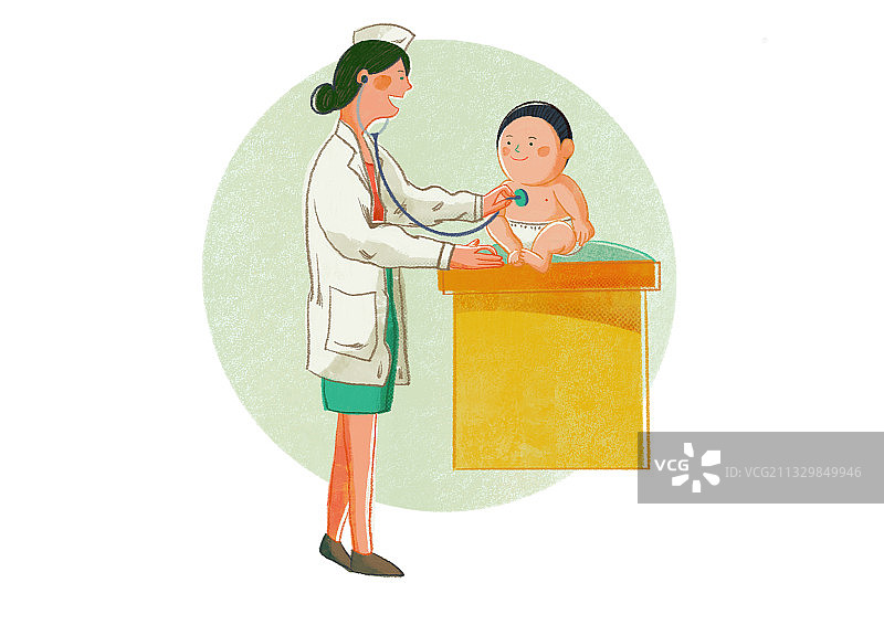 婴幼儿保健检查图片素材