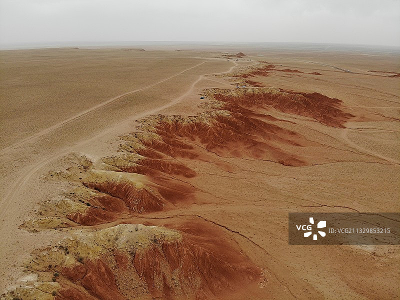 内蒙苏尼特右旗大红山航拍图片素材