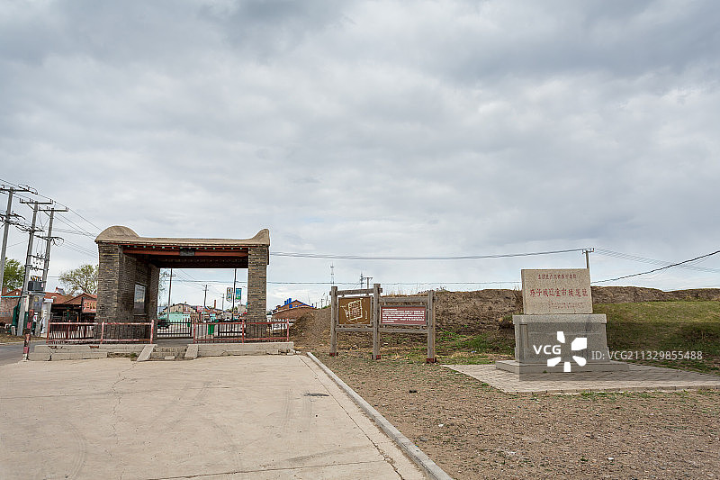 塔子城辽金古城遗址，泰州遗址，塔子城镇，泰来县，齐齐哈尔市图片素材