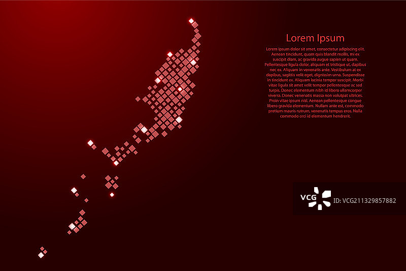 红色菱形图案的帕劳地图图片素材