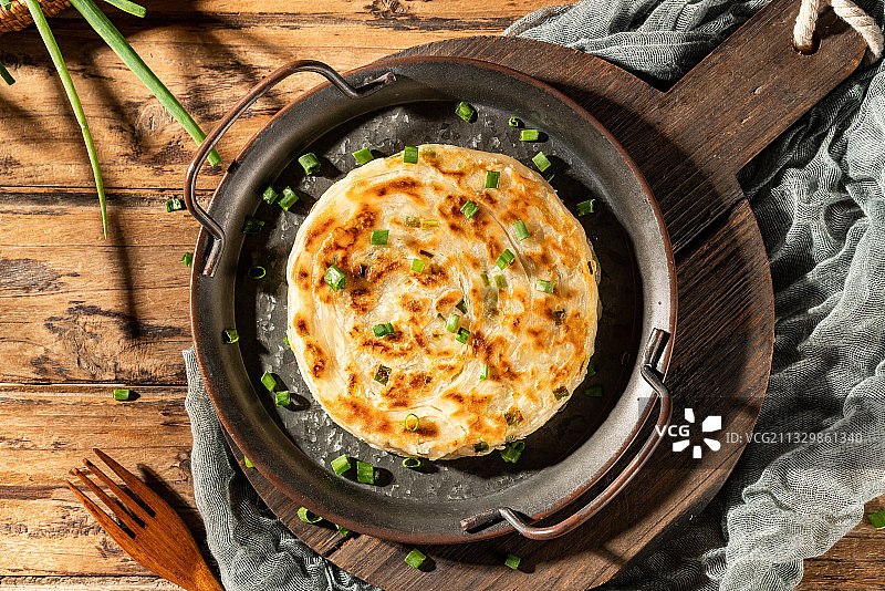 葱油饼图片素材