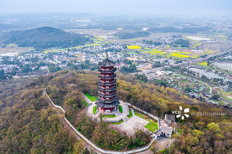 江苏省南京市高淳区高淳桠溪国际慢城春季景色图片素材