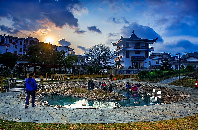 2016年2月12日摄于湖南省汝城热水温泉文化园 汝城温泉文化园 郴州图片素材