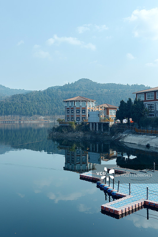 升钟湖 南充图片素材