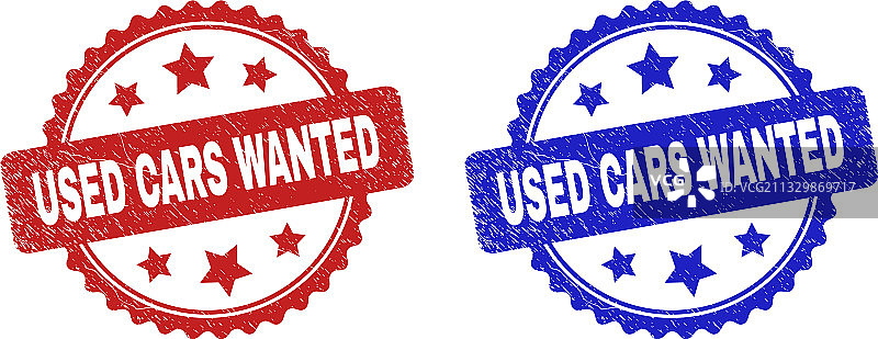 不整洁风格的二手车回收标志图片素材