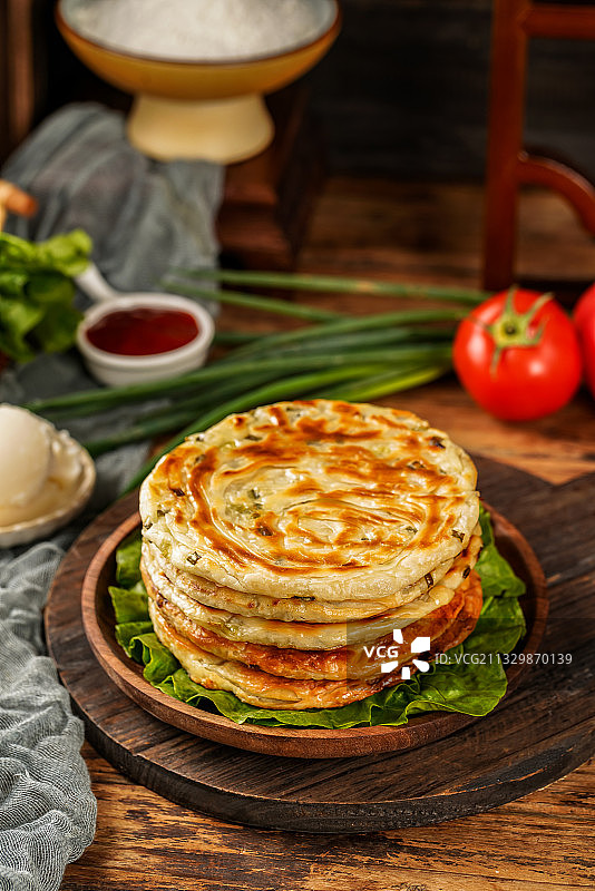 葱油饼图片素材