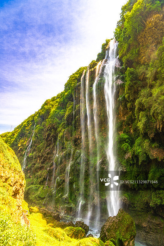 贵州黔西南马岭河峡谷瀑布风光图片素材