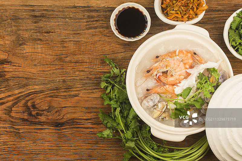 广东潮汕砂锅粥图片素材