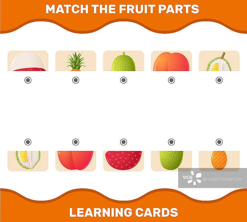 卡通水果配对游戏图片素材