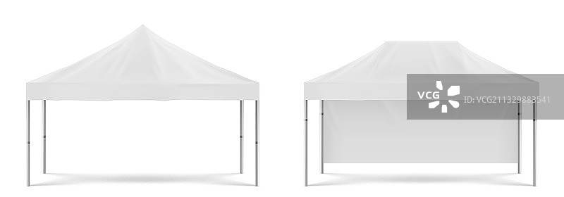白色折叠促销帐篷户外凉棚图片素材