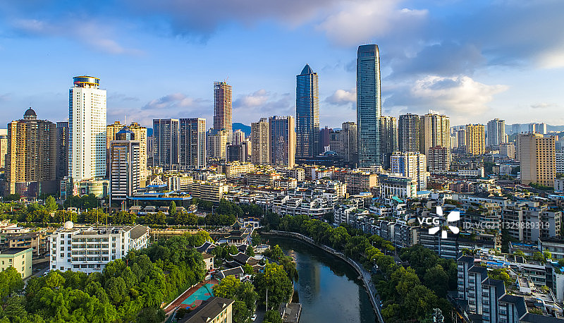 中国 贵州 贵阳 南明区 甲秀楼图片素材