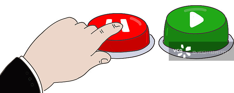 手按按钮元素图片素材