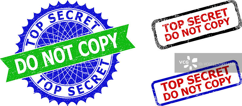 绝密请勿复制玫瑰花结和矩形图片素材