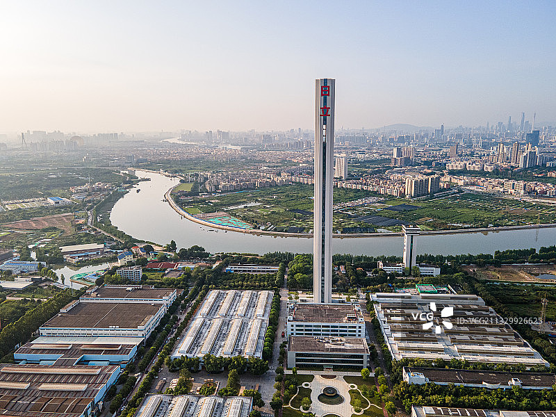 广州番禺日立电梯试验塔图片素材