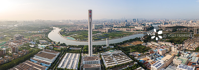 广州番禺日立电梯试验塔图片素材