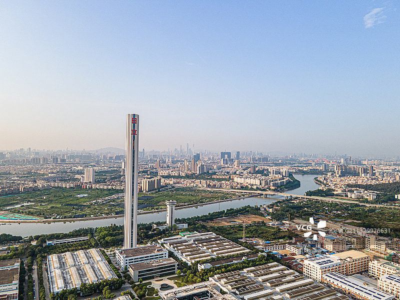 广州番禺日立电梯试验塔图片素材