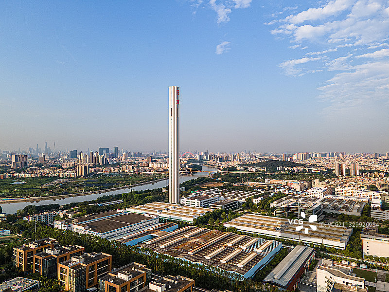 广州番禺日立电梯试验塔图片素材