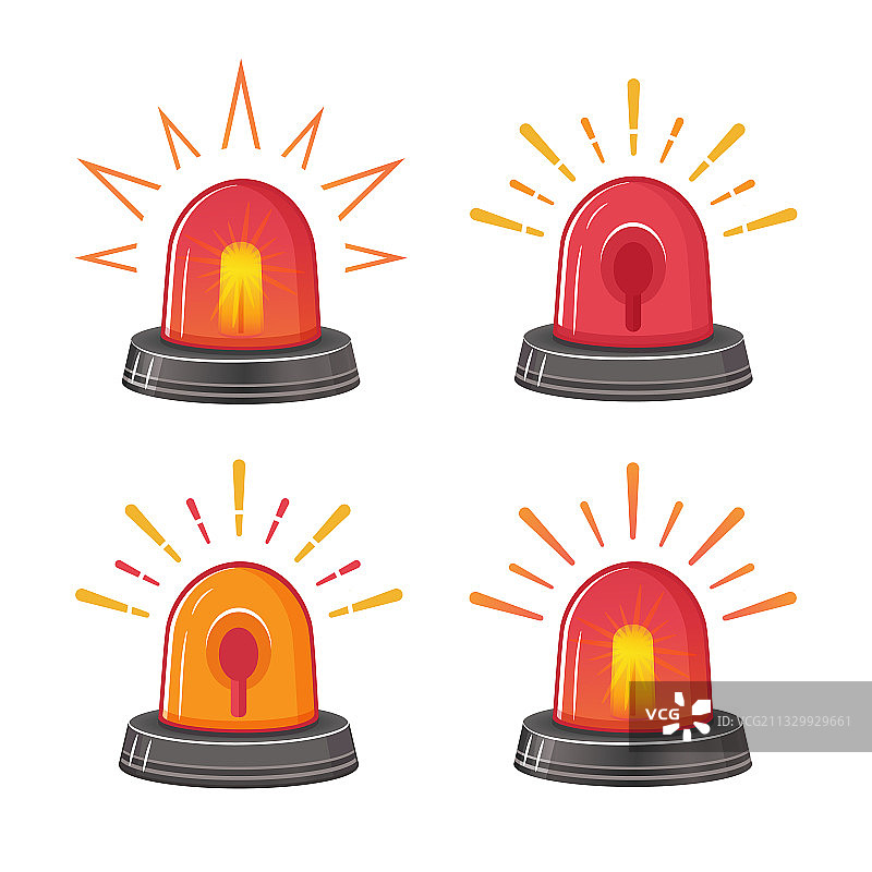 紧急警报器图标救护车警灯图片素材