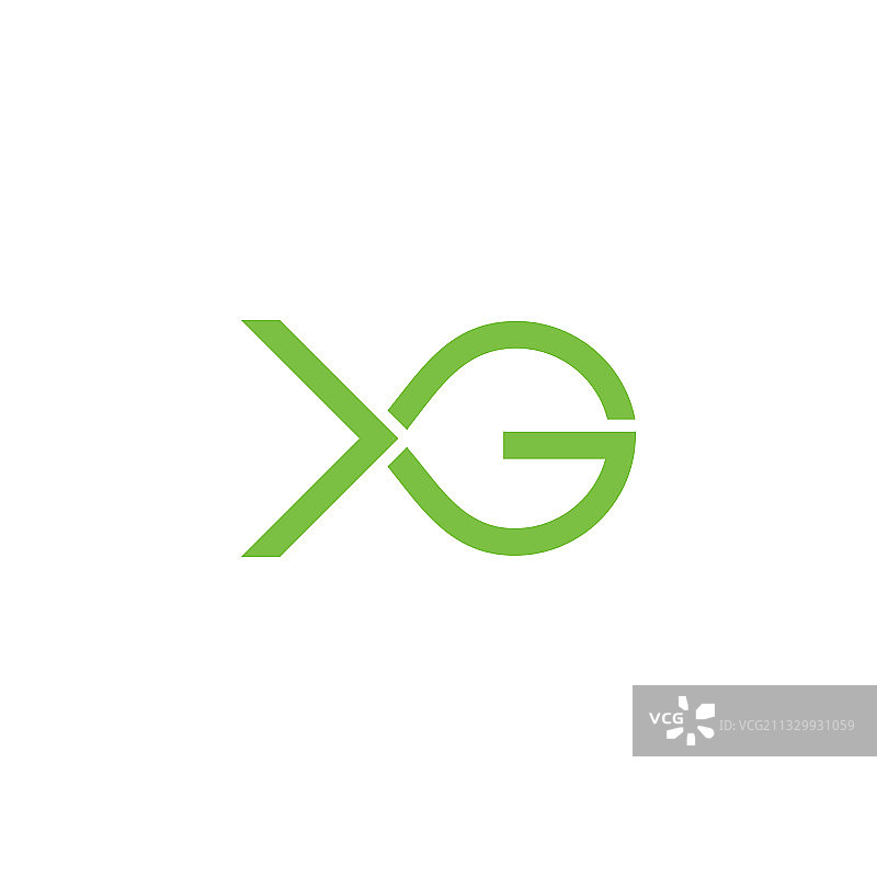 XG简约几何线条标志图片素材