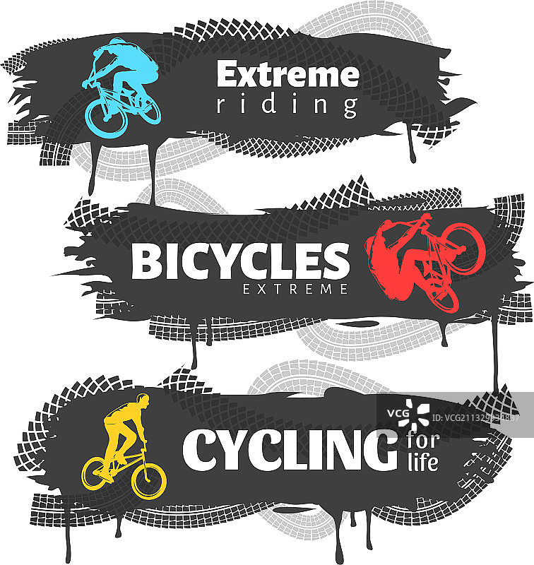 BMX横版banner设计图片素材