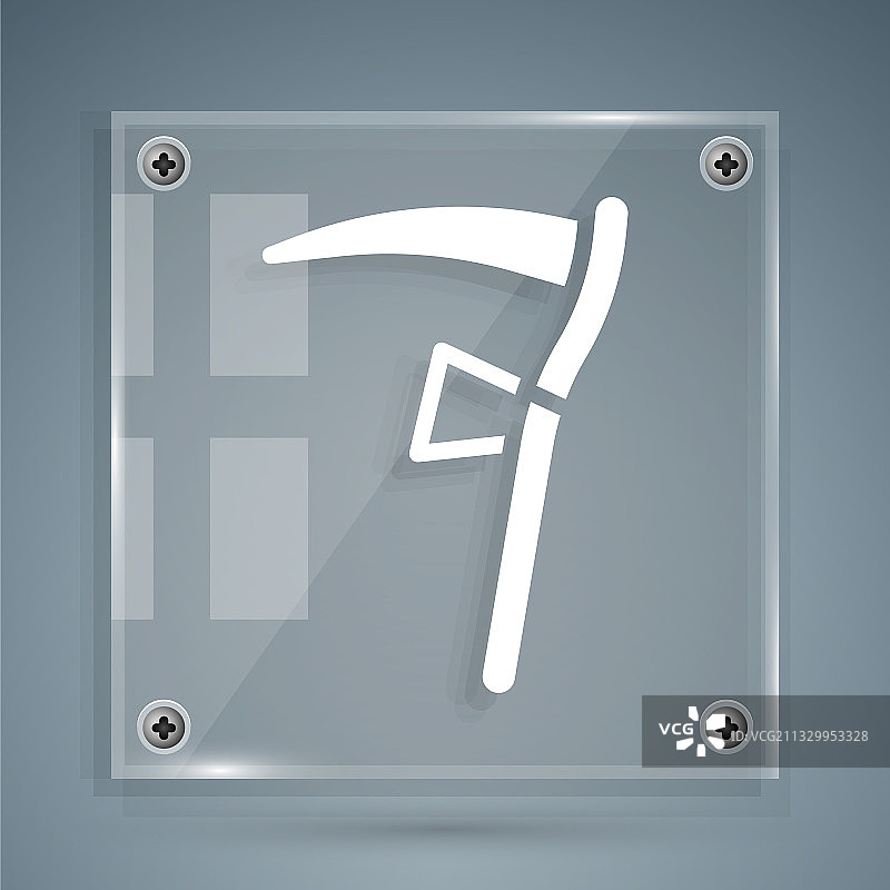 灰色背景上的白色图标图片素材